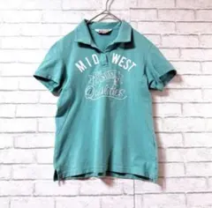 【マンシングウェア】刺繍ロゴ入り半袖ポロシャツトップスMMID WESTのサムネイル