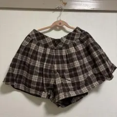 ギンガムチェック キュロットパンツ