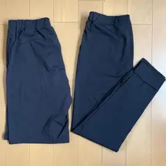 ユニクロ ウルトラストレッチドライEXパンツ キッズ 黒160 2枚セット