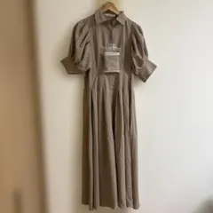 OLIVE des OLIVE オリーブデオリーブ リボン付きシャツワンピース