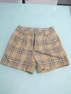 ikka チェック柄 ショートパンツ　61センチ　美品
