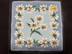 ★セール価格★ フェイラー　ホワイトマーガレット　タオルハンカチ　花