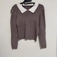 NICE CLAUP 襟付きニット※限定セール