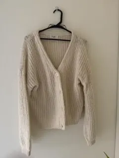 Limitless luxury アイボリー カーディガン