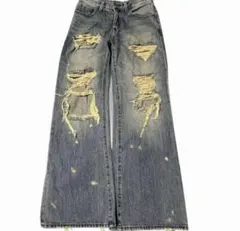 SLY JEANS ダメージデニムパンツ XS