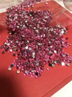 No2292琉球ガラスフリット✨メタリックレッド、クリア、ブリオン☆15g