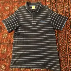 【adidas】ボーダーポロシャツ Lサイズ