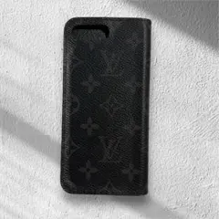 ルイヴィトン 手帳型 スマホケース モノグラムエクリプスiPhone7.8プラス