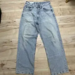 ZARA/ダメージ加工バギーフィットデニムパンツ - メルカリ