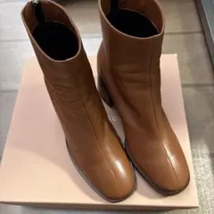 美品　ファビオルスコーニ FABIO RUSCONI ブラウンレザーブーツ