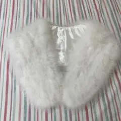 成人式　ファーショール　振袖　白