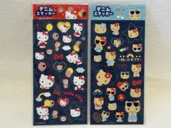 新品★スピンズ購入★日焼けキティー×キティー★デニムステッカー★