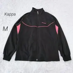Kaepa トラックジャケット 黒×ピンク ジャージ スポーツ M 刺繍