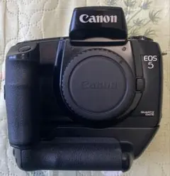 動作確認済Canon EOS 5 一眼レフカメラ　縦位置グリップ付のサムネイル
