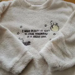 ユニクロ UNIQLOフリースルームウェア パジャマ 130 スヌーピー