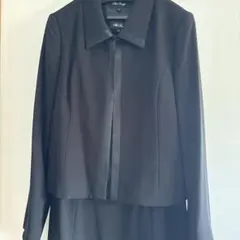 ブラックフォーマル 13号 ワンピース・ジャケットセット ロング丈 未使用品