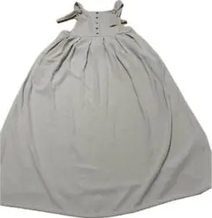 mystic グレー マキシドレス ボタン付き