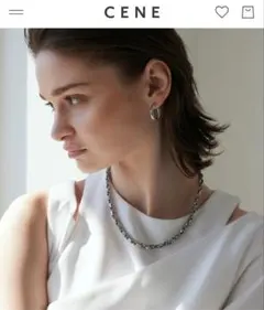 CENE ボリュームチェーンネックレス ステンレス