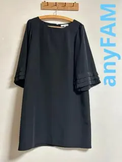 ★anyFAM★美品★袖口のフリルが可愛いチュニックワンピ★