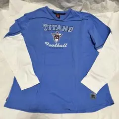 希少 NFL テネシー・タイタンズ レイヤード風 長袖Tシャツ Reebok Lのサムネイル