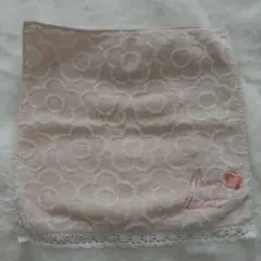 マリークワント　花柄刺繍ピンクハンカチのサムネイル