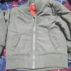 【最終値下げ】オリーブグリーン MA-1ジャケット 110cm