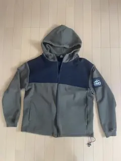 CAMP7 パーカー ジャケット XL カーキ×ブラック ストレッチ フルジップのサムネイル