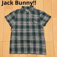 Jack Bunny!! ジャックバニー　ポロシャツ　半袖　チェック　サイズ1