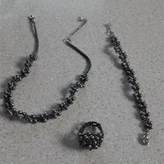 ビーズアクセサリー3点セット