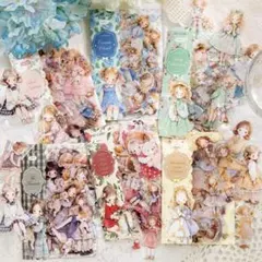 【1000枚】　人物ステッカー　まとめ売り　コラージュ　紙モノ　断捨離 新品❗️時光映画シリーズ 人物柄PETステッカーシール