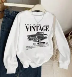 新品未使用sheinホワイトトレーナー