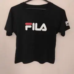 FILA ラッシュガード 150 ブラック 半袖　ロゴ