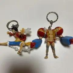 ワンピース　スーパーエフェクト　フィギュアキーホルダー　新世界・魚人島編