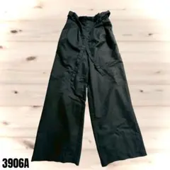earth music&ecology　ブラック ワイドパンツ　3906