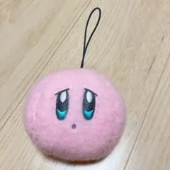 星のカービィ 羊毛 フェルト風 フェイスマスコット ぬいぐるみ
