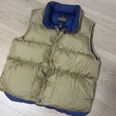 L.L.Bean OUTDOORS ダウンベスト L ベージュ　エルエルビーンのサムネイル