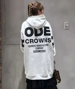 RODEO CROWNS フード付きトレーナーワンピース FREEサイズ