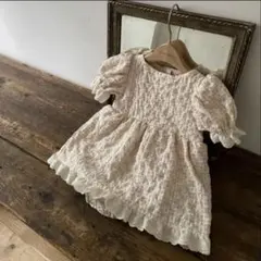Anneshirley ベビー ロンパース Sサイズ ベージュ