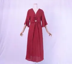 ZARAザラ　楊柳シフォン　マキシワンピーステラコッタSE053AM