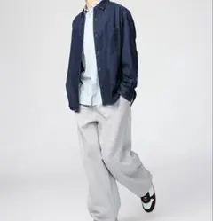 ユニクロc スウェットワイドパンツ　グレー　S