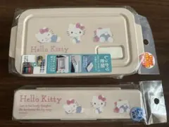 Hello Kitty 抗菌プラスチック弁当箱箸スプーン　セットランチボックス