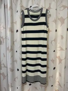 ノースリーブストライプワンピース Mサイズ