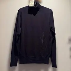 MUJI メンズタートルネック S ネイビー