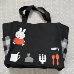 ミッフィー☆エコバッグ★新品未使用★黒トート☆フジパンのサムネイル
