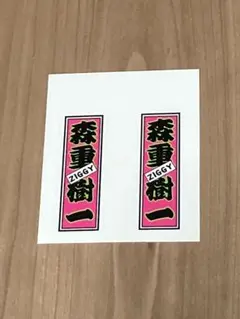 ZIGGY 森重樹一　ステッカー