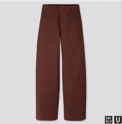 【UNIQLO】ワイドフィットカーブパンツ 綿100%Fサイズ