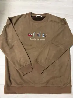 ikka スウェット ブラウン XL