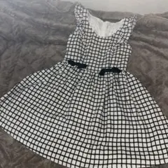 AnkRouge チェックベロアワンピース