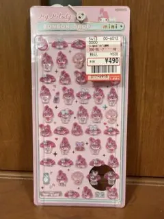 ボンボンドロップシールミニ　マイメロディ　サンリオ　BONBONDROPseal