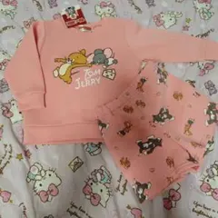 トムとジェリー　セットアップ　トレーナー　パンツ　80